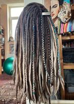 Setje van 60 bruin/blond dubbele mix wol dreads voor 160€, Nieuw, Ophalen of Verzenden, Pruik of Haarverlenging