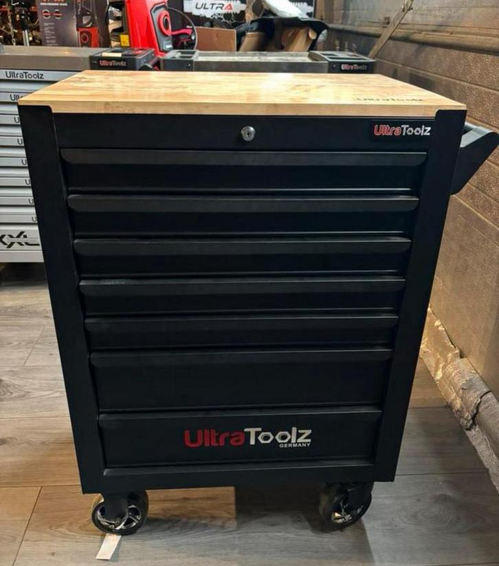 Ultratoolz SLIM Houten blad Gereedschapswagen Krachtdoppen, Auto diversen, Autogereedschap, Nieuw, Ophalen of Verzenden