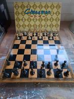 Schaakspel met marmeren schaakstukken, Hobby en Vrije tijd, Gezelschapsspellen | Bordspellen, Ophalen of Verzenden, Gebruikt