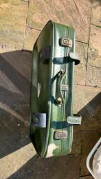 Vintage koffer, groen., Overige materialen, Gebruikt, Ophalen of Verzenden, 60 tot 70 cm