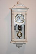 Vintage Witte Wandklok, Ophalen, Gebruikt, Analoog, Wandklok