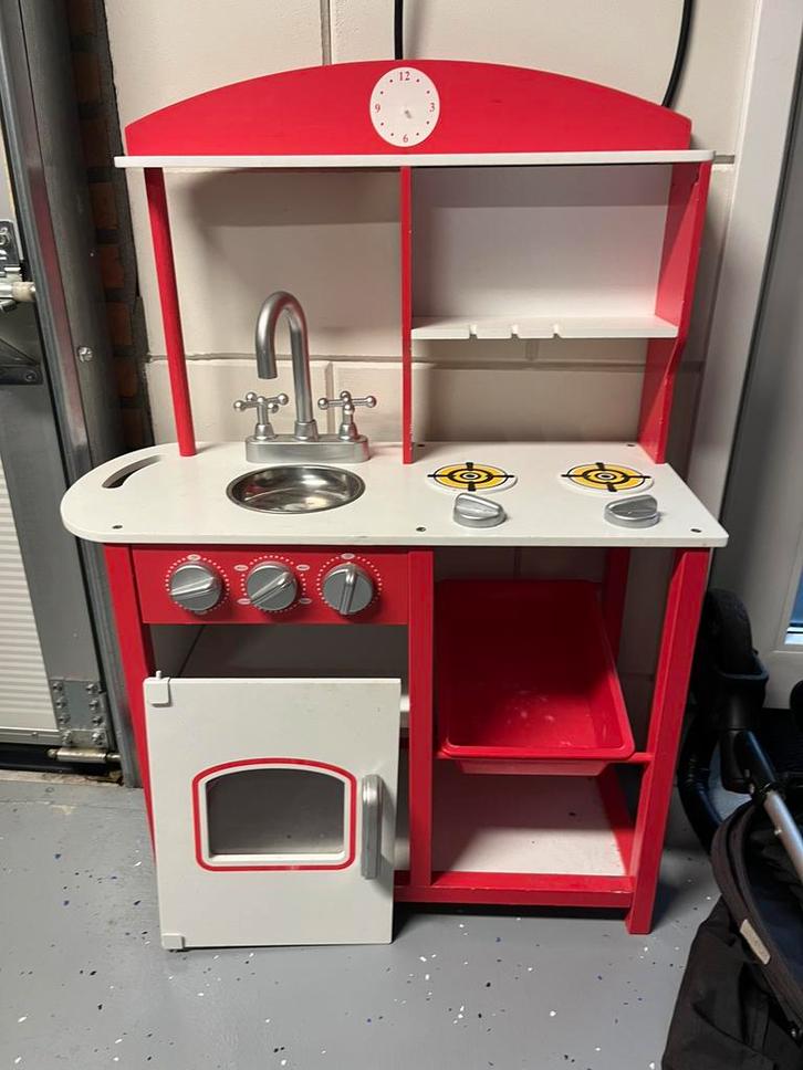 Kinder keukentje, Kinderen en Baby's, Speelgoed | Speelkeukens, Gebruikt, Speelkeuken, Hout, Ophalen