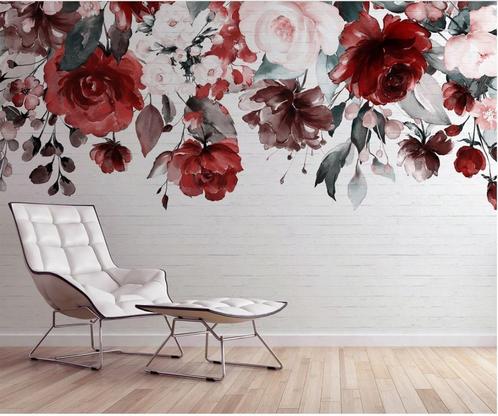 Fotobehang (vliesbehang en nieuw in doos), Huis en Inrichting, Stoffering | Behang, Grijs, Groen, Roze, minder dan 10 m², Ophalen