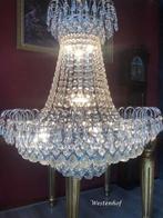 Kristallen kroonluchter zilver zakkroonluchter swarovski bol, Huis en Inrichting, Lampen | Kroonluchters, Ophalen of Verzenden