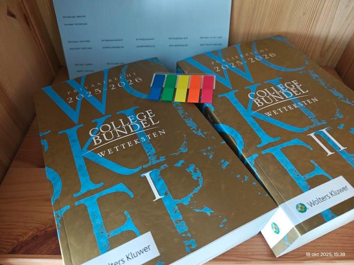 Collegebundel Privaatrecht 2025–2026 – (deel I & II) Nieuw💫, Boeken, Studieboeken en Cursussen, Zo goed als nieuw, WO, Alpha