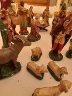 Antieke kerstgroep erg mooi en kompleet van gips 40.00, Antiek en Kunst, Ophalen of Verzenden