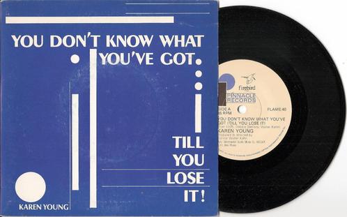 Karen young - you don't know what you've got, Cd's en Dvd's, Vinyl Singles, Single, 7 inch, Ophalen of Verzenden