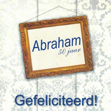 Verjaardagskaart Abraham bij Stichting Superwens!  beschikbaar voor biedingen