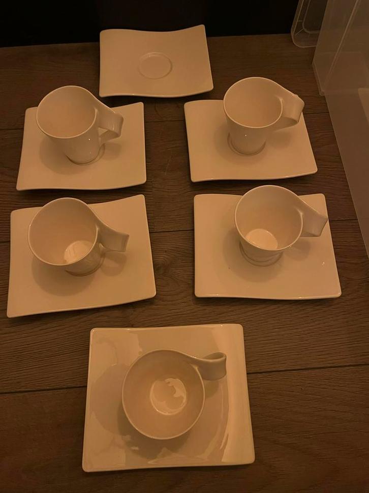 Villeroy & Boch New Wave Koffiekopjes en Schotels, Huis en Inrichting, Keuken | Servies, Zo goed als nieuw, Kop(pen) en/of Schotel(s)