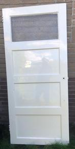 Paneeldeur met bovenraam, Ophalen, Gebruikt, Binnendeur, Glas