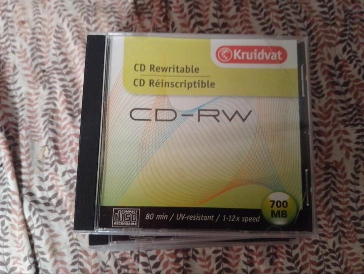 CD-RW Schijf - Herschrijfbare CD, Computers en Software, Beschrijfbare discs, Gebruikt, Cd, Herschrijfbaar, Ophalen of Verzenden