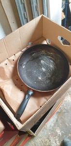 Camping Pannenset  + frituurpan- Gebruikt, Overige materialen, Gebruikt, Pannenset, Ophalen of Verzenden