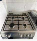 Etna rvs grijs gasfornuis, Witgoed en Apparatuur, Gas, Vrijstaand, 85 tot 90 cm, 4 kookzones