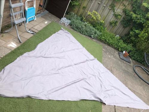 Schaduwdoek - schaduw doek 3.50 grijs, Tuin en Terras, Schaduwdoeken, Gebruikt, Ophalen of Verzenden