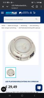 2x Ledlamp alhpa rvs plafonnière  12v 12volt, Watersport en Boten, Ophalen of Verzenden, Elektra en Verlichting, Zeilboot of Motorboot