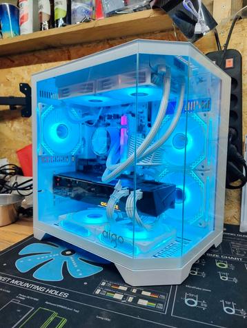 Bijna nieuw! RGB Game pc Ryzen 7 RTX 3060 ti 32gb 1tb M2 AIO beschikbaar voor biedingen