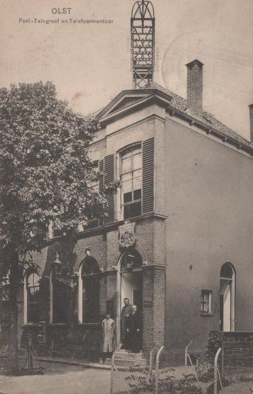 OLST - 1913 - post- telegraaf en telefoonkantoor, Verzamelen, Ansichtkaarten | Nederland, Gelopen, Overijssel, Voor 1920, Verzenden
