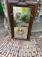 Vintage spiegel jaren 40, Antiek en Kunst, Ophalen, Rechthoekig, Minder dan 50 cm