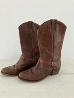 Laarzen echt leer maat 38/39, Hoge laarzen, Bruin, Ophalen of Verzenden, Zo goed als nieuw