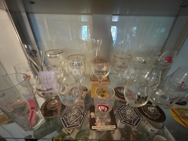 Collectie biergalzen, Verzamelen, Glas en Borrelglaasjes, Zo goed als nieuw, Bierglas, Ophalen of Verzenden