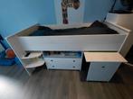 Halfhoogslaper met bijpassende kledingkast, Kinderen en Baby's, Kinderkamer | Stapelbedden en Hoogslapers, Ophalen, Gebruikt, Halfhoogslaper