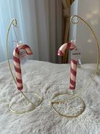 Bijenkorf zuurstok kerst ornament kerstbal glas roze vondels, Diversen, Kerst, Ophalen of Verzenden, Nieuw