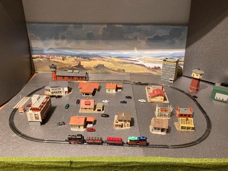 Minitrix Startset  n spoor voor (kerst) baan + Veel Extra's!, Hobby en Vrije tijd, Modeltreinen | N-Spoor, Gebruikt, Treinset