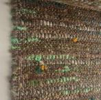 FANNY ARONSEN grof geweven retro meubelstof METERS, Wol, Bruin, 120 cm of meer, Ophalen of Verzenden