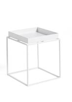 Te koop: Twee HAY Tray Tables (wit, 30x30 cm), Minder dan 55 cm, Rond, Ophalen of Verzenden, Zo goed als nieuw