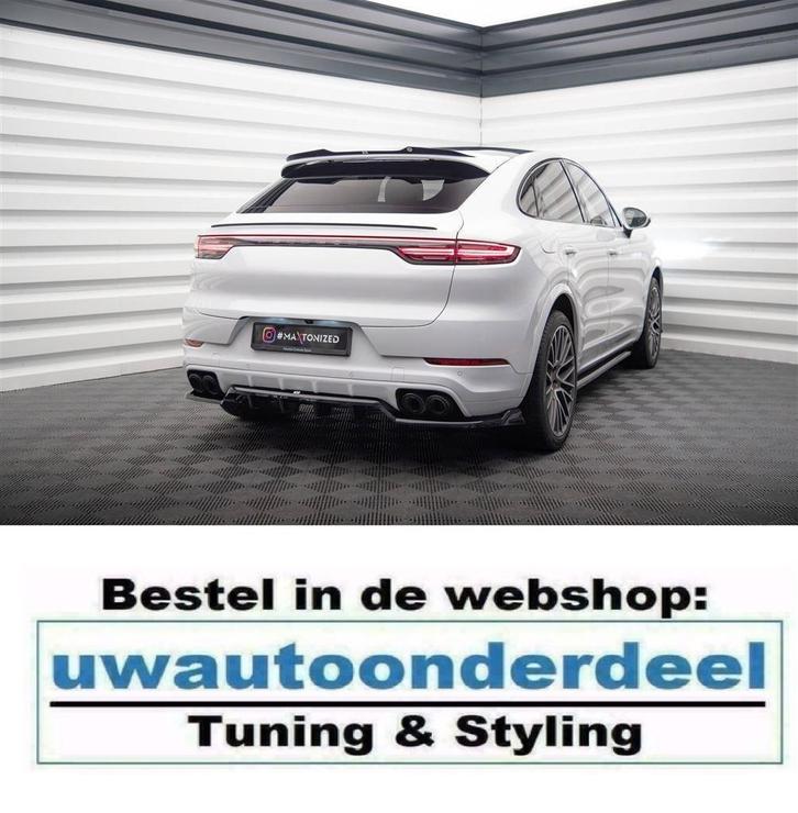 Maxton Design Spoiler Splitter Lip Porsche Cayenne Coupe, Auto diversen, Tuning en Styling, Verzenden