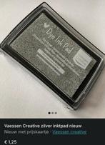 Vaessen creative zilver inkt nieuw geseald, Ophalen of Verzenden, Nieuw, Inkt, Foam of Stempelhouder