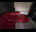 Mooie leren hoekbank, Huis en Inrichting, Banken | Bankstellen, Ophalen of Verzenden, Gebruikt, Hoekbank, Leer