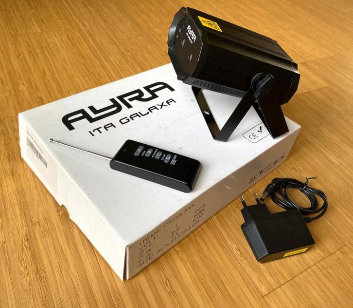 Ayra ITA Galaxa laser rood/groen inclusief. a.b.-  als nieuw, Muziek en Instrumenten, Licht en Laser, Zo goed als nieuw, Laser