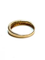 14k gouden ring met diamanten, -, -, Ophalen of Verzenden, Zo goed als nieuw