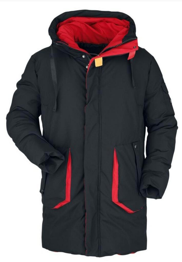 Jas van RED by EMP:, Kleding | Dames, Jassen | Winter, Zo goed als nieuw, Maat 42/44 (L), Zwart, Ophalen of Verzenden