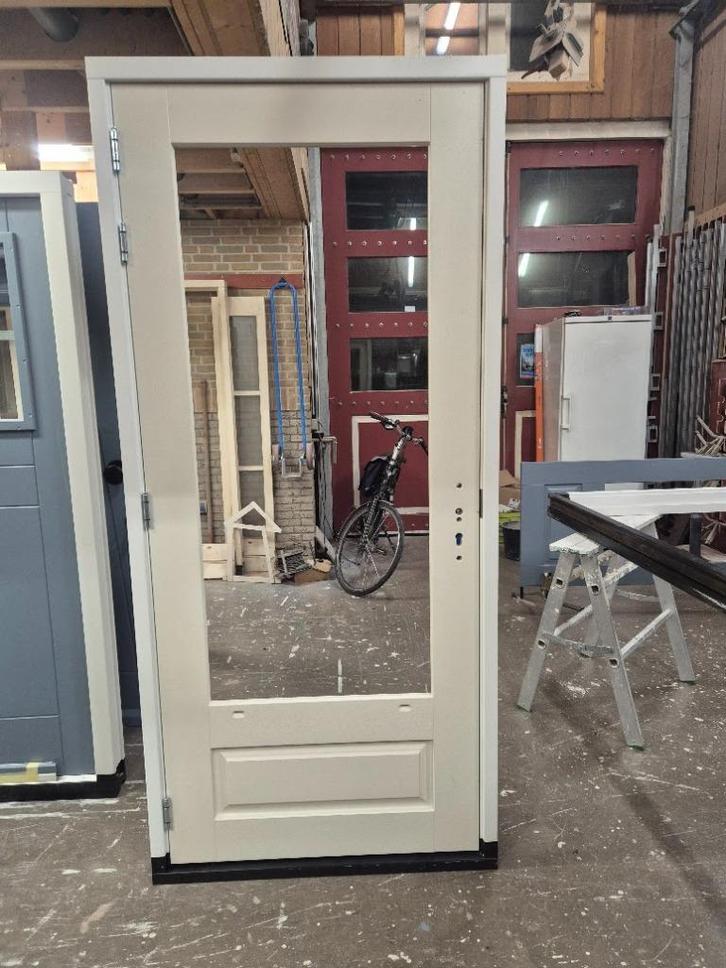 Kozijn met buitendeur en bossingpaneel bw 500, Doe-het-zelf en Verbouw, Deuren en Horren, Nieuw, Buitendeur, 215 cm of meer, 100 tot 120 cm