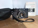 ✅ Chinon 35 EE ZWART & tas & manual , Meetzoeker, Ophalen, Gebruikt, Compact, Overige Merken
