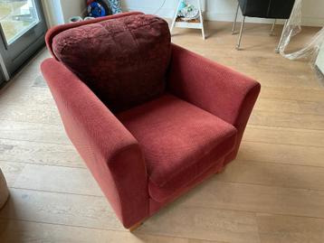 Fauteuil Grote stoel rood beschikbaar voor biedingen