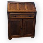 Antiek eikenhouten secretaire / schrijfkast – ca. 1910, Ophalen, Zo goed als nieuw