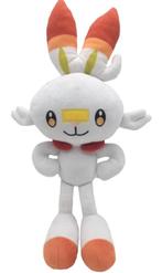 Leuke nieuwe Pokemon knuffel Scorbunny 36cm, Ophalen of Verzenden, Nieuw, Overige typen