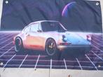 PORSCHE BANNER 60X90 MET BEVESTIGGINGS OGEN, Ophalen of Verzenden