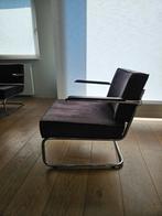 Lounge Chair Ridge Rib Zuiver zwarte 2 stuks Gispen stijl, Huis en Inrichting, Stoelen, Ophalen, Gebruikt, Twee, Zwart