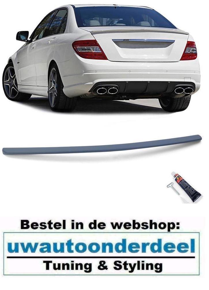 Spoiler Achterklep AMG Look Primer Voor MB C Klasse W204, Auto diversen, Tuning en Styling, Ophalen of Verzenden