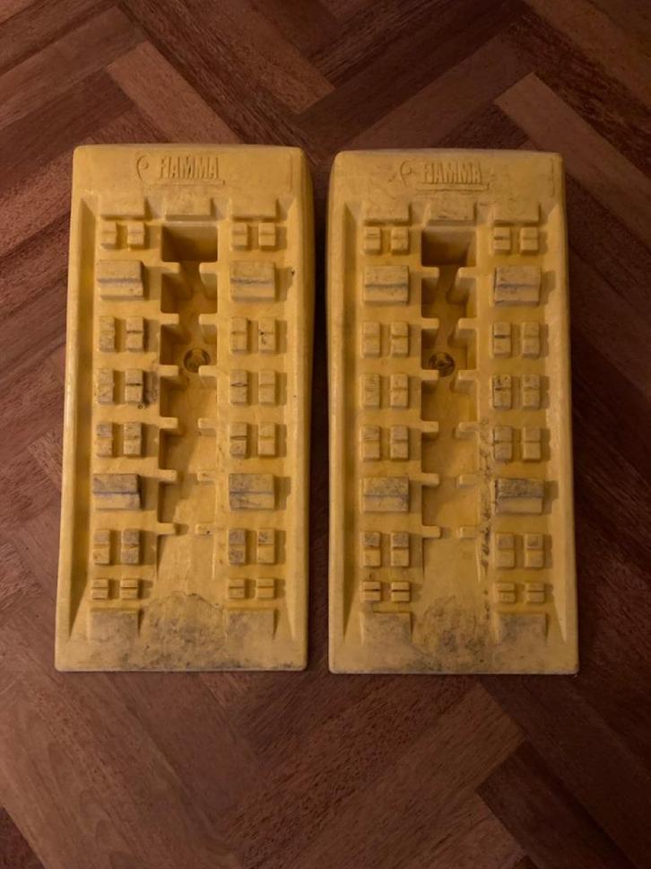 oprijblokken/levelers camper, grote versie Fiamma Jumbo, Caravans en Kamperen, Camper-accessoires, Gebruikt, Ophalen of Verzenden