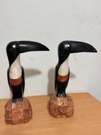 2 x Antieke Marmeren Toekan, Ophalen of Verzenden