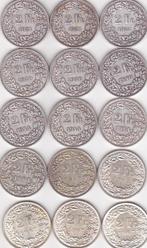 ZWITSERLAND 15 X 2 FRANK Zilver, Postzegels en Munten, Zilver, Overige waardes, Ophalen of Verzenden, Koningin Beatrix