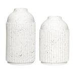 Hübsch keramische vaasjes set van 2, Overige kleuren, Aardewerk of Porselein, Nieuw, Ophalen of Verzenden