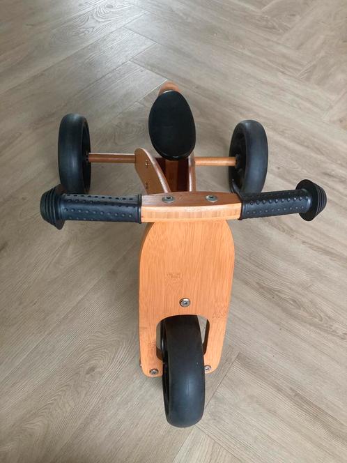 Loopfiets 4-1 bamboe Bandits & Angels, Kinderen en Baby's, Speelgoed | Buiten | Voertuigen en Loopfietsen, Gebruikt, Loopfiets