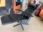 Prominent elektrische C-102 relax fauteuil op accu, Nieuw, Leer, Eén, Zwart