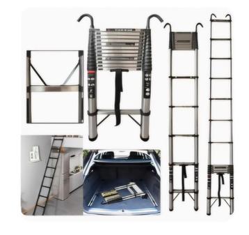 Telescopische 5 meter ladder RVS EN-131 Nieuw beschikbaar voor biedingen